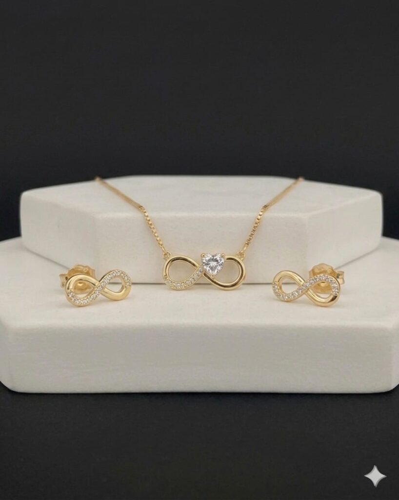 Conjunto de colar e brinco