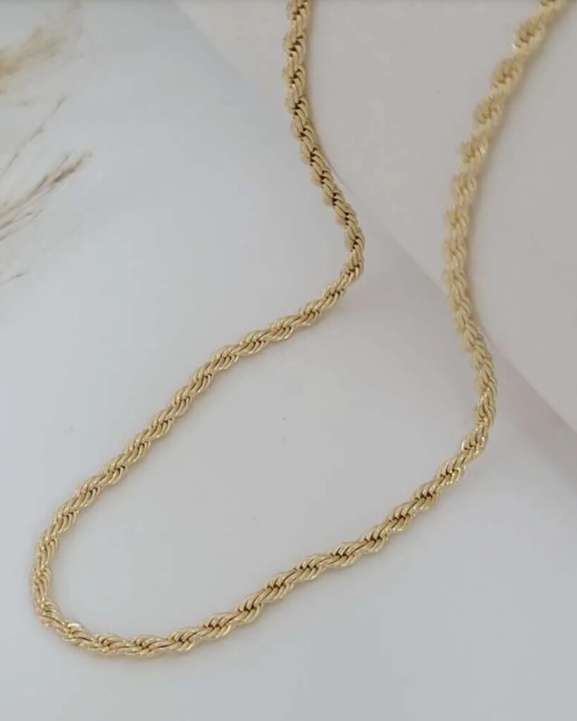 Colar Corda Fina com Extensor Banhado em Ouro 18k